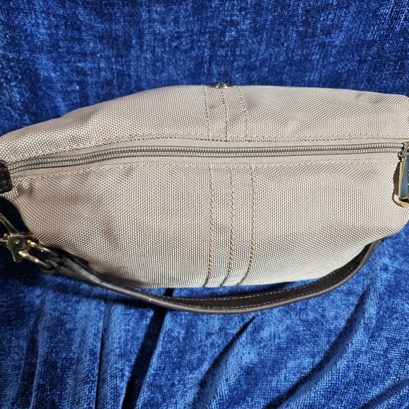 JPK Paris 75 Champagne Tan Nylon Rectangle Shoulder Bag - Picture 2 of 10